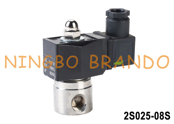 2S025-08 1/4'' Direct Acting Stainless Steel Solenoid Valve 24V 220V