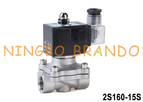 2S160-15S 1/2'' Stainless Steel Electric Solenoid Valve 12V 24V 220V