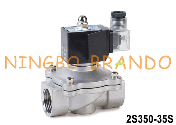2S350-35 1-1/4'' 2 Way NC Stainless Steel Valve For Water Air Oil 24V 220V