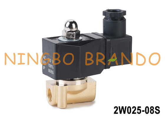2W025-08 1/8'' Brass Solenoid Valve with IP65 Coil 12V 24V 110V 220V