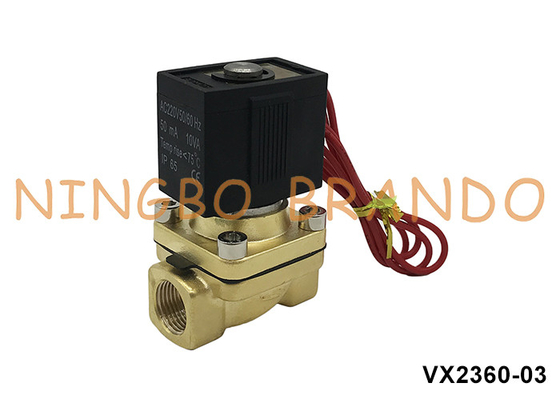 VX2360-03 3/8'' SMC Type Brass Solenoid Valve For Water Air 220V 110V 24V