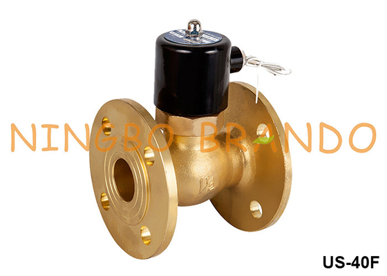 1-1/2'' DN40 Flange Hot Water Steam Brass Solenoid Valve 220VAC 110VAC 24VDC