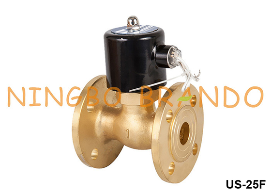 1'' DN25 Flanged Steam Hot Water Brass Solenoid Valve 220V 110V 24V