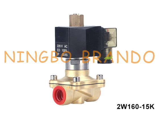 1/2'' Normally Open Brass Solenoid Valve For Water Air Gas Liquid 24VDC 220VAC