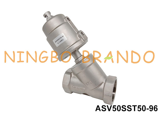2'' DN50 2/2 Way Pneumatic Angle Seat Valve Piston Operated