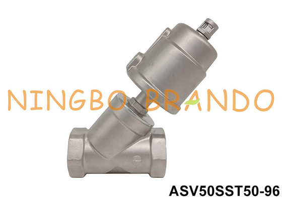 2'' DN50 2/2 Way Pneumatic Angle Seat Valve Piston Operated