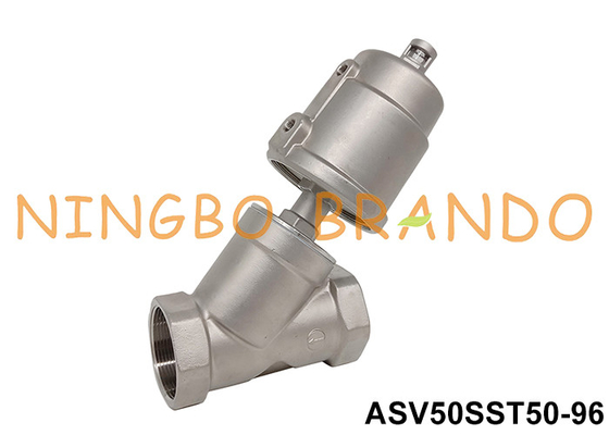 2'' DN50 2/2 Way Pneumatic Angle Seat Valve Piston Operated