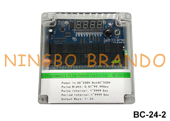 24 Lines Dust Collector Sequential Timer Controller 220VAC Input 220VAC Output