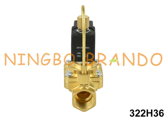 3/4'' 322H36 NO Brass Solenoid Valve for High Pressure 24V 220V