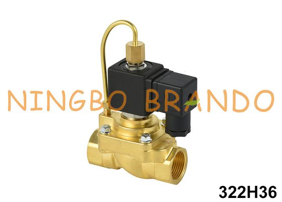 3/4'' 322H36 NO Brass Solenoid Valve for High Pressure 24V 220V