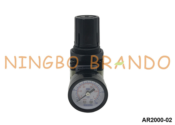AR2000-02 SMC Type Pneumatic Air Pressure Regulator With Gauge 1/4'' 10 bar