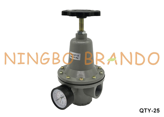QTY-25 1'' 10 bar Pneumatic Air Regulator Pressure Reducing Valve With Gauge