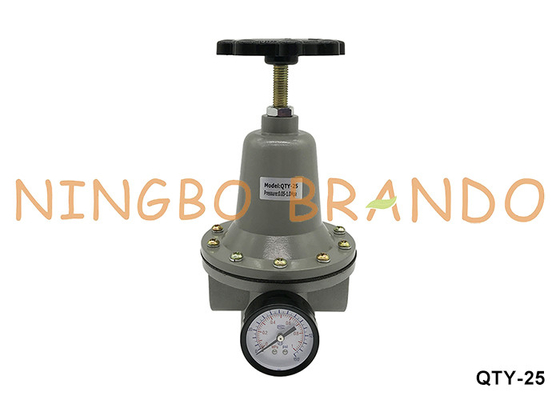 QTY-25 1'' 10 bar Pneumatic Air Regulator Pressure Reducing Valve With Gauge