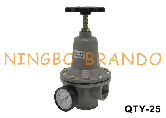 QTY-25 1'' 10 bar Air Compressor Pressure Regulator Valve With Pressure Gauge