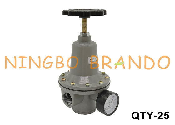 QTY-25 1'' 10 bar Air Compressor Pressure Regulator Valve With Pressure Gauge