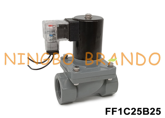 1'' DN25 Anti Corrosive Solenoid Valve With CPVC Body 24V 110V 220V