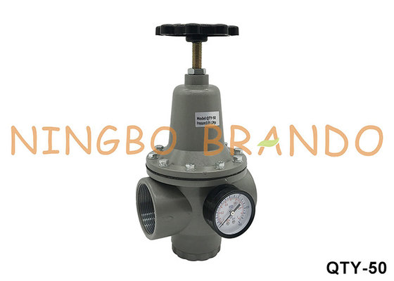 QTY-50 2'' 1 MPa Pneumatic Air Regulator Pressure Reducing Valve With Gauge