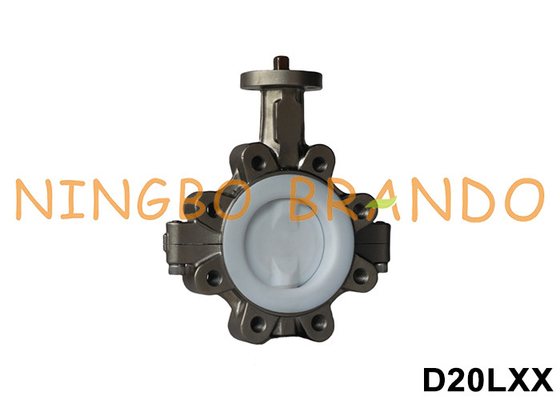 DN40 To DN600 Headless Lug Type Butterfly Valve With PTFE Lined