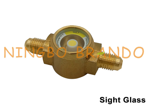 Danfoss Type 1/4'' 3/8'' SAE Flare Sight Glass For Refrigeration