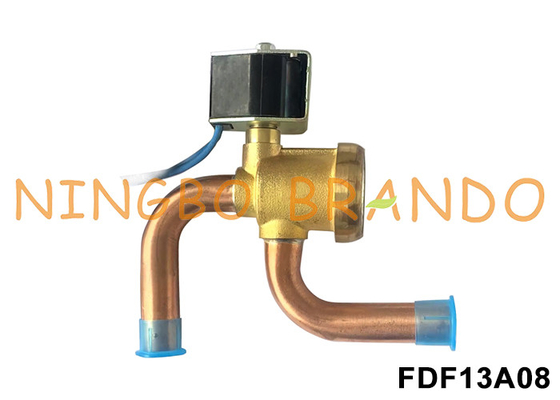 FDF13A08 5/8'' Sanhua Type Solenoid Valve For Hot Pump 24V 110V 220V