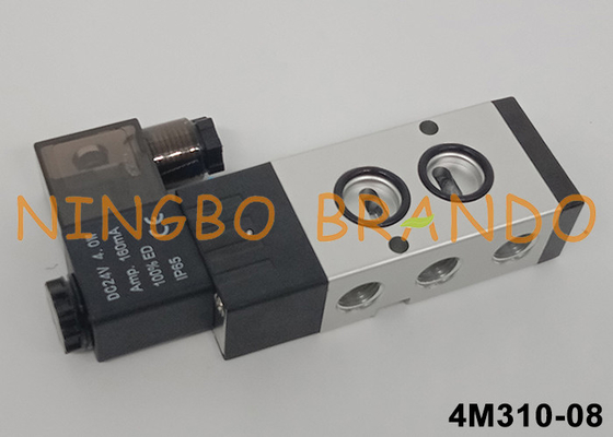 Airtac Type 4M310-08 Namur Pilot Solenoid Valve 5/2 Way 24V 220V