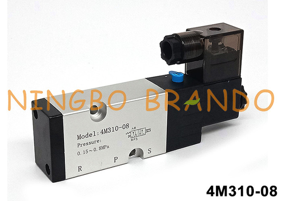 Airtac Type 4M310-08 Namur Pilot Solenoid Valve 5/2 Way 24V 220V