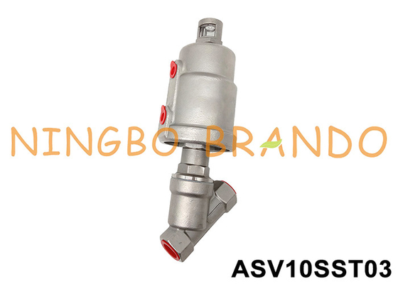 3/8'' Threaded 2/2 Way Pneumatic Angle Seat Valve Single Acting