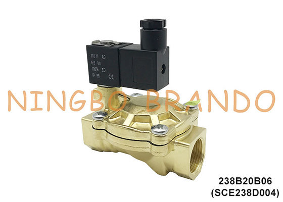 SCE238D004 3/4'' ASCO Type Electric Brass Solenoid Valve For Water 24V 110V 220V