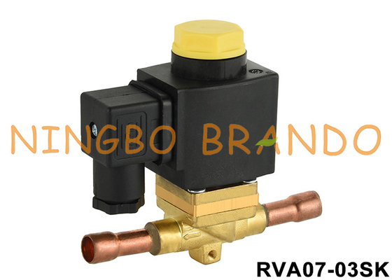 2 Way 3/8'' Solder Normally Open Refrigeration Solenoid Valve 12V 24V 110V 220V