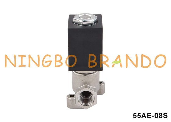 2 Way Stainless Steel Coffee Machine Solenoid Valve 1/8'' 24VDC 110VAC 220VAC