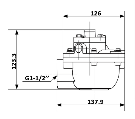 1.5'' RCA45T Goyen Type Remote Pilot Pulse Jet Valve For Industrial Baghouse