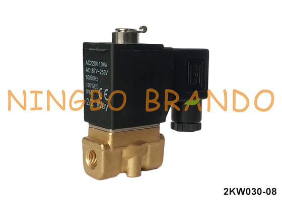 2KW030-08 Airtac Type Normally Open Brass Solenoid Valve 220V 110V 24V 1/4''