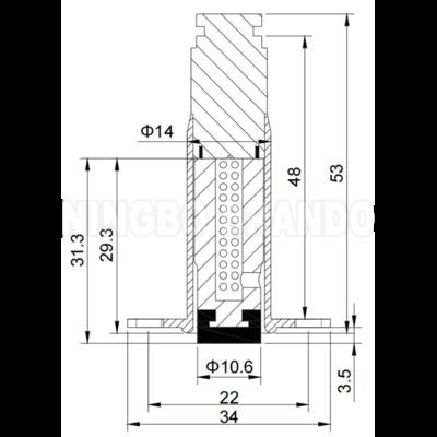Solenoid Pilot Pole Assembly For Taeha Pulse Jet Valve PM-60 coil