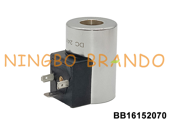 16mm Hole 52mm Height Hydraulic Solenoid Valve Coil 33W 12V 24V