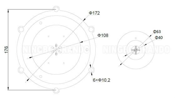 M/D102 TPE Diaphragm Kit For 3.5'' 4'' Autel Dust Collector Pulse Jet Valve