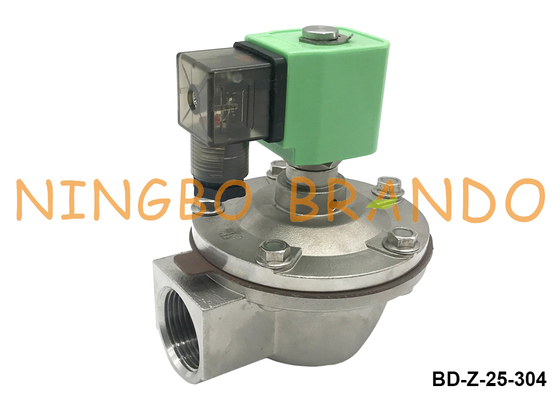 1'' Stainless Steel Pulse Jet Valve For Dust Collector 24V 110V 220V