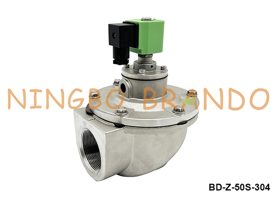 2'' Stainless Steel Solenoid Pulse Valve For Dust Collector 220VAC 110VAC 24VDC
