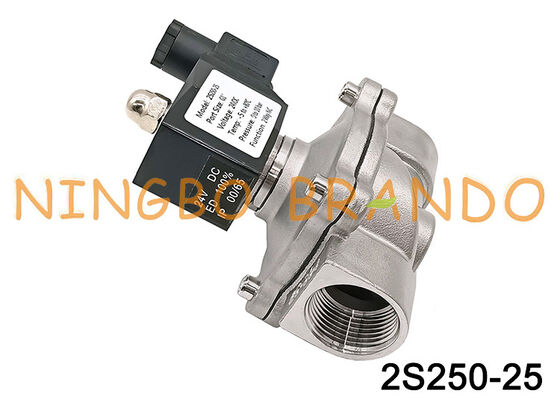 2S250-25 1 Inch 2/2 Way Normally Closed Diaphragm Stainless Steel Valve