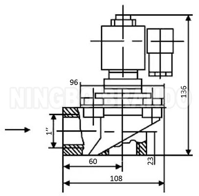 WXYD TDF-Z-25 1'' Right Angle Pulse Jet Valve For Industrial Bag Filter