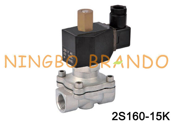 1/2'' Normally Open Stainless Steel Electric Solenoid Valve 24V 220V