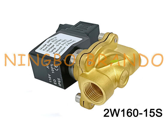 1/2'' 2W160-15 2 Way Normally Closed Brass Solenoid Valve
