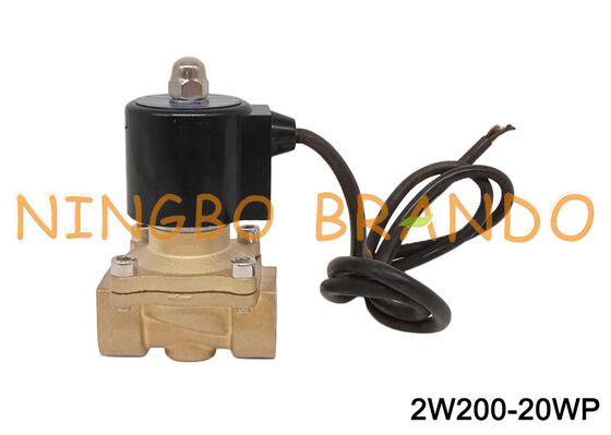 3/4'' Brass Waterproof Solenoid Valve Normally Closed 24V 110V 220V