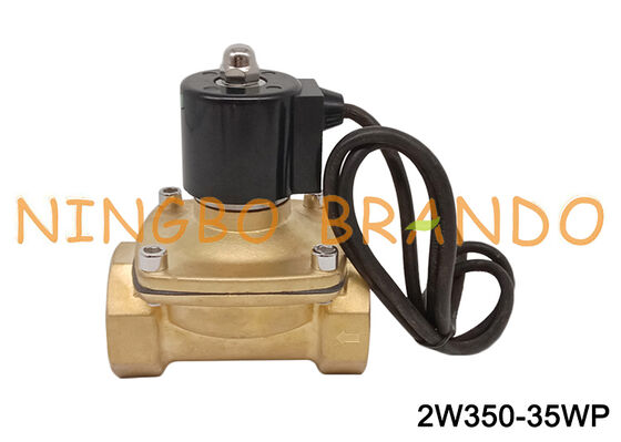 1-1/4'' Brass Electric Solenoid Valve Waterproof Normally Closed