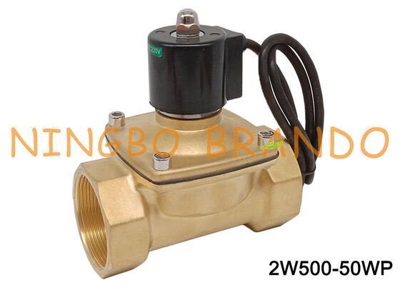 2'' Waterproof Brass Solenoid Valve Normally Closed Fountain Solenoid Valve