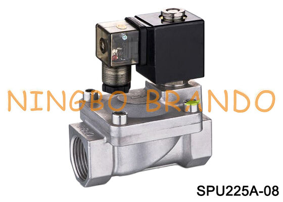 1 Inch Stainless Steel Solenoid Valve Shako Type SPU225A-08