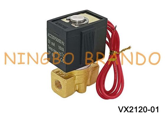 SMC Type VX2120-01 Direct Operated 2 Way Solenoid Valve 1/8'' AC220V DC24V