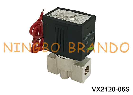 SMC Type Vx2120 1/4'' 2/2 Way Stainless Steel Solenoid Valve 220V 24V