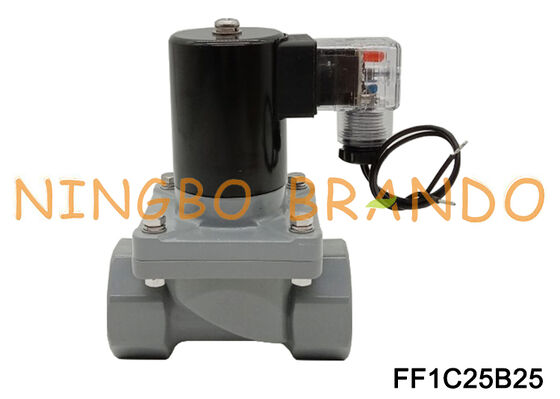 1'' Inch Anti Corrosion Salt Water Acid Resistant Solenoid CPVC Valve DN25