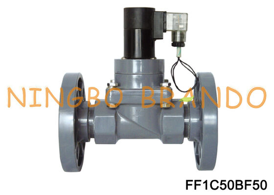 DN50 2'' CPVC Flange Anti-corrosive Valve for Salt Water Acid Alkali