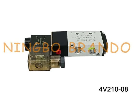 Airtac Type 4V210-08 Solenoid Air Valve 5/2 way 4V200 Series